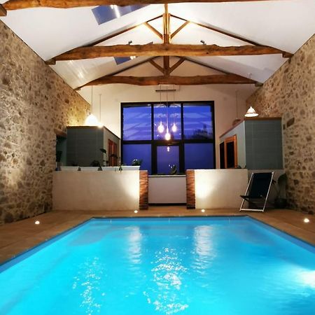 L'Escale du Bocage Piscine couverte chauffée La Flocellière Exterior foto